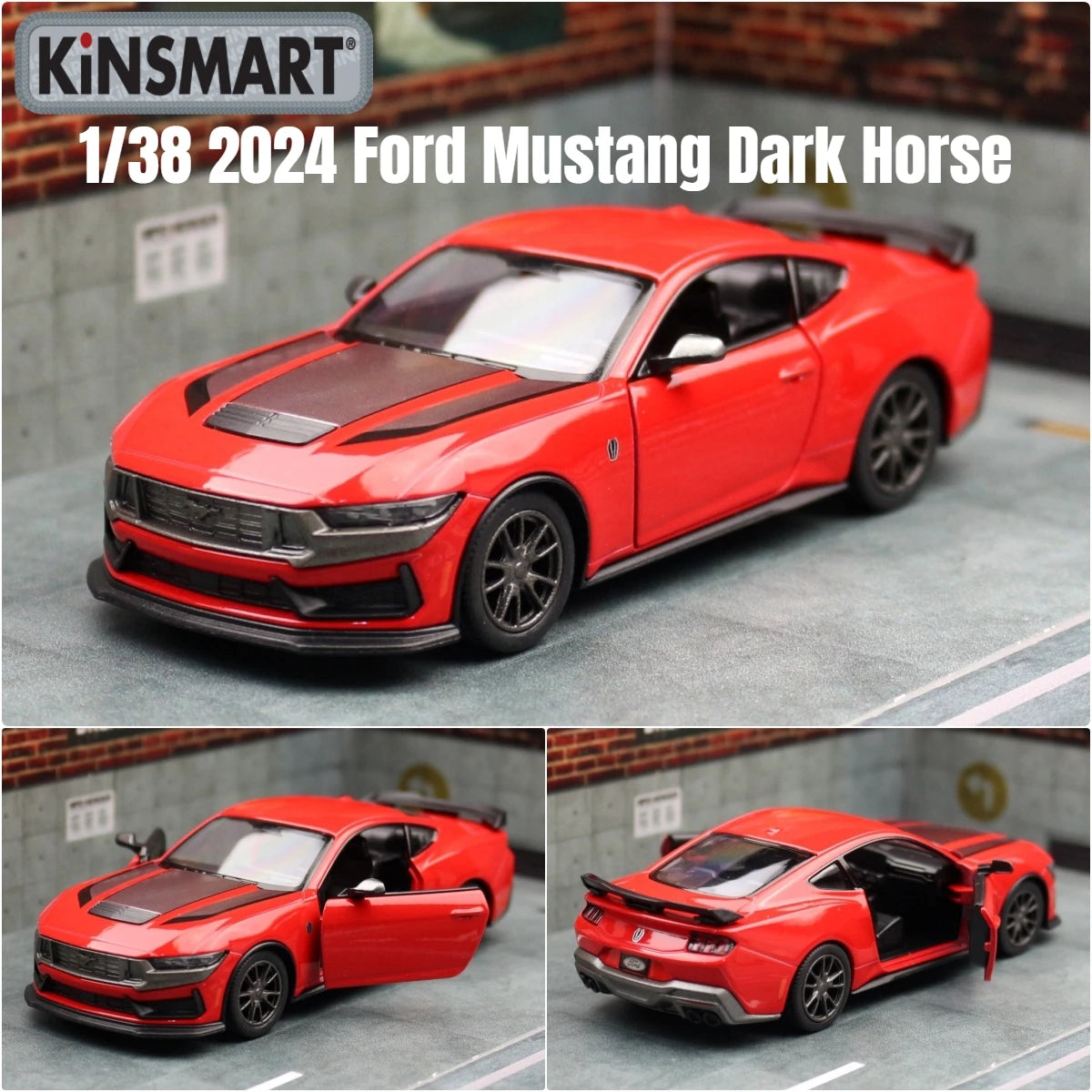 1/38 2024 Ford Mustang Dark Horse